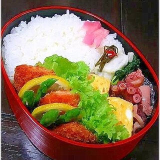 鮭フライ弁当＊簡単